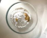A picture of step 2 of Maida biscuit.