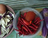 Foto langkah ke 1 dari resep Terong balado spesial pake telur.