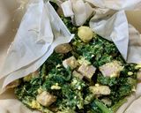A picture of step 4 of Phyllo Dough Savory Pie with Spinach.