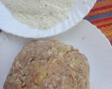 Foto del paso 2 de la receta: Albóndigas de carne picada con patata y pimientos fritos
