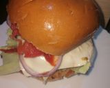 A picture of step 4 of Veg burger.