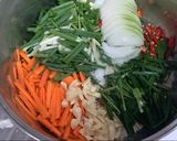 Hình bước làm 2 của món Kim chi việt nam
