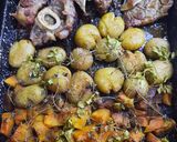 Foto del paso 8 de la receta: Osobuco con zapallo a la miel (al horno)