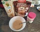Foto del paso 2 de la receta: Tazón proteico con bebida de soja o yogur a tu gusto