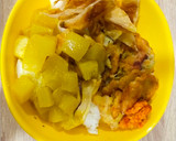 Foto langkah ke 7 dari resep Labu Air Kuah Kuning dengan Lontong.