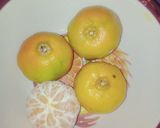 A picture of step 1 of Sweet Tangerine.