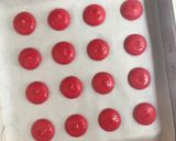Gambar langkah 3 resipi Macarons.