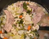 A picture of step 2 of Pasta Soup.
