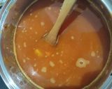 Foto del paso 7 de la receta Sopa de zanahoria y patatas a la mantequilla con pan tostado y queso gratinado