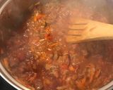 Foto del paso 3 de la receta: Pastel de berenjenas con papas y relleno de salsa de tomate y carne