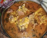 A picture of step 6 of Daal Gosht.