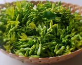 Hình bước làm 1 của món Bông THIÊN LÝ xào tôm