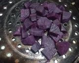 Foto langkah ke 1 dari resep Ube Burnt Cheese Cake.