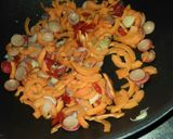 Foto langkah ke 3 dari resep Tumis sawi putih, wortel, telor sehat sederhana.