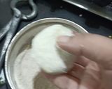 A picture of step 6 of Aloo puri.