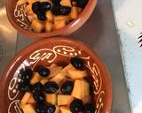 Melon au basilic frais et olives noires