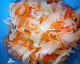 A picture of step 1 of Cucumber carrots salad.