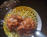 A picture of step 1 of Kadhi pakoda.
