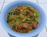 Foto langkah ke 7 dari resep Bihun Goreng Sayur Petai.