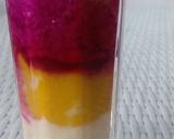 Foto langkah ke 8 dari resep Smoothies pelangi sehat jus blender rainbow warna warni.