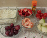 Foto del paso 8 de la receta: Besugo a la plancha y arroz dulce con langostinos y frutas