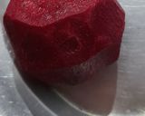 A picture of step 1 of Beetroot Pulao.