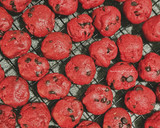 Foto langkah ke 6 dari resep Red Velvet Chips Soft mini cookies. Simple No mixer..!.