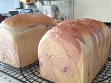 Swirl Loaf Bread - roti tawar ubi ungu 2 motif