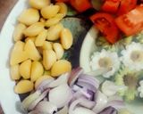 A picture of step 1 of Shaljam chicken.