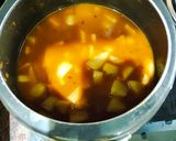 A picture of step 3 of Aloo tamatar.