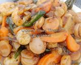 Foto langkah ke 6 dari resep Udang Saos Tiram.