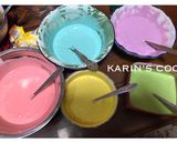 Foto langkah ke 3 dari resep Rainbow Cake Panggang.