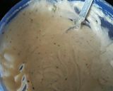 A picture of step 1 of Dahi Bhalla.