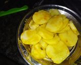 A picture of step 1 of Potato slice pakode.