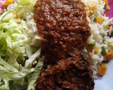 A picture of step 1 of Rice and Stew.