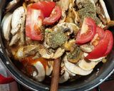 Gombapörkölt rizzsel recept fázis 2 fotója
