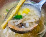 Hình bước làm 12 của món SÚP TÔM chả cua~ cho ngày se lạnh