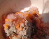 รูปขั้นตอนการทำที่ 1 ของ อกไก่บดพันข้าวโพดอ่อนนึ่ง