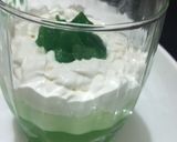 A picture of step 3 of Double layer Agar Agar (china grass) Dessert💚🇵🇰💚🇵🇰💚🇵🇰💚🇵🇰💚🇵🇰#ilovepakistanMotivational Post.
