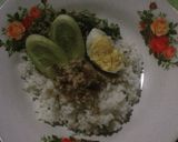 Foto langkah ke 5 dari resep Nasi kluban sambel tempe.