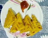 बेसन वाले ब्रेड के पकौड़े (besan wale bread ke pakode recipe in Hindi) रेसिपी चरण 3 फोटो