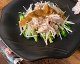 A picture of step 3 of Chicken Salad with Miso and Sesame sauce.