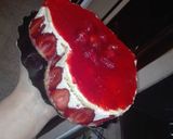 صورة لخطوة 2 من وصفة تارت الفراولة أو الفريزيي بالجينواز وكريم موسلين 😍😍🍓🍓🍓