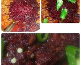 A picture of step 4 of Beetroot qeema Chuqandar qeema.