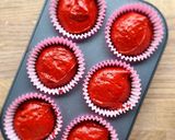 Φωτογραφία βήματος 8 της συνταγής Red velvet cupcake, κεκάκια ατομικά με κρέμα τυριού