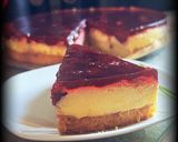 Ciasto z wiśniami, kremowym budyniem waniliowym i galaretką krok przepisu 7 zdjęcie