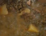 A picture of step 3 of Mutton beans with alu.