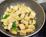 金沙櫛瓜玉米筍豆腐的食譜步驟6照片