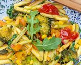 Krémes, zöldséges fusilli (vegán) recept fázis 4 fotója