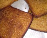 A picture of step 1 of Bread Halwa with stuffed ice cream.